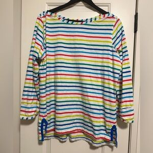 Hatley Colourful Striped Long Sleeve T-shirt Size XL Women’s